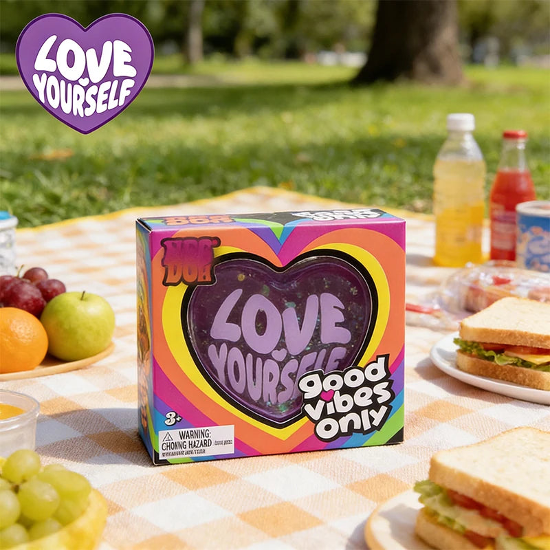 Needoh Heart Shaped Stress Reliever Super Squishy