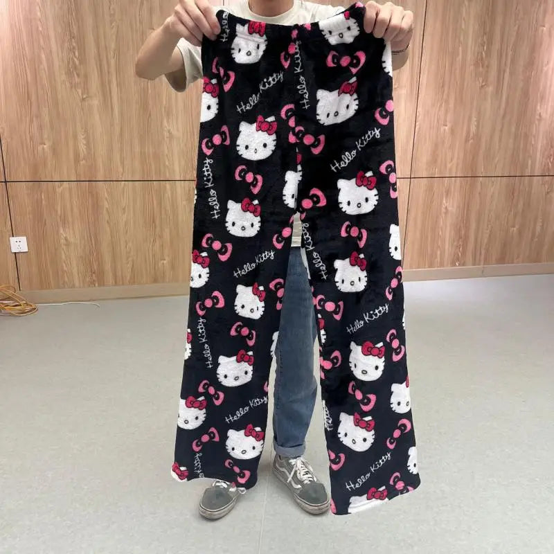Hello Kitty Velvet Pajamas, Loose Casual