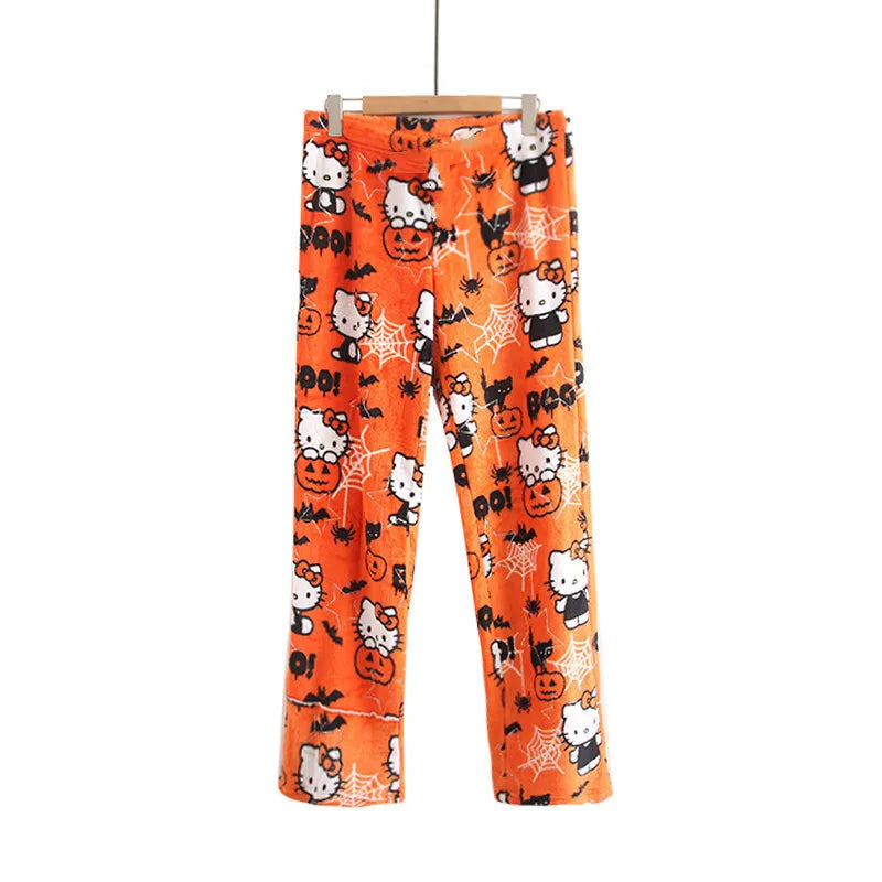 Hello Kitty Velvet Pajamas, Loose Casual