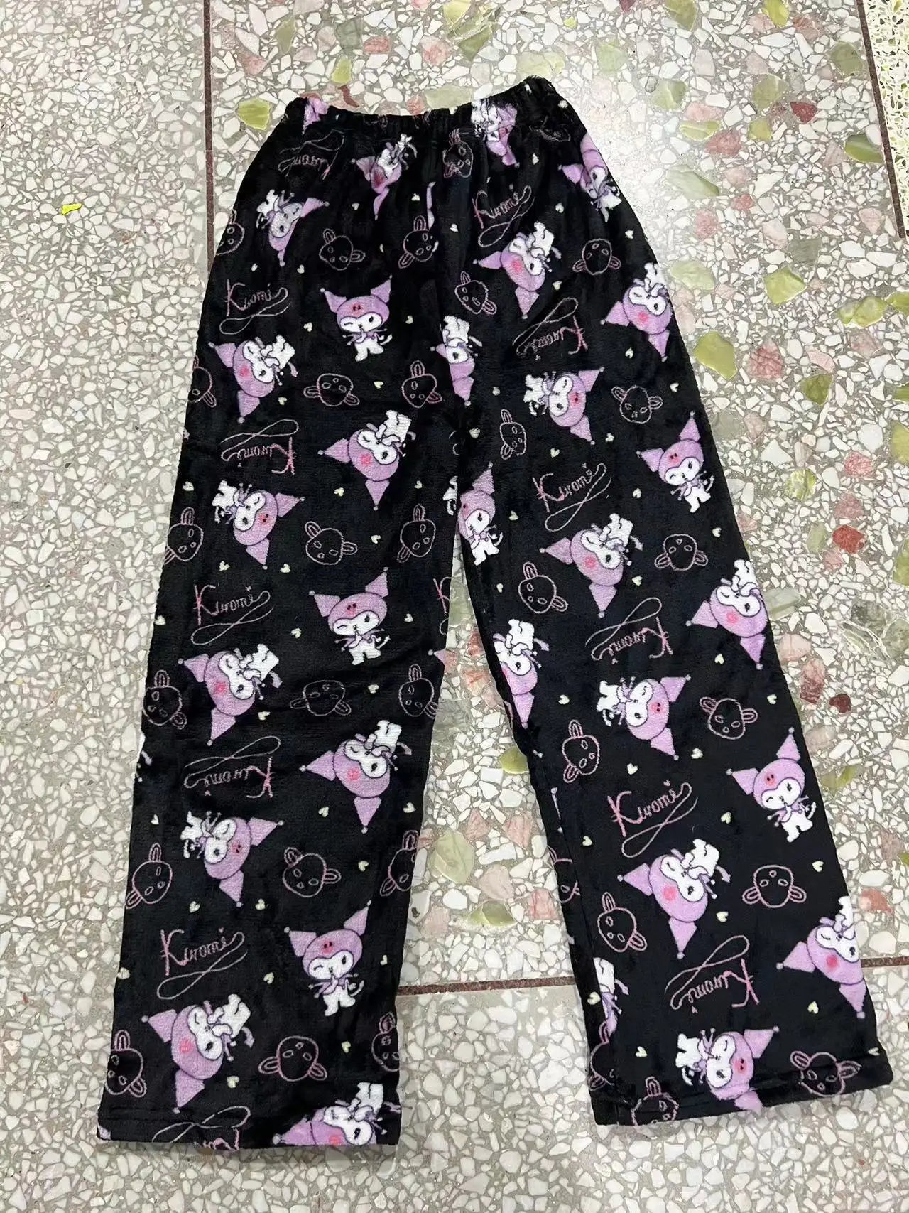 Hello Kitty Velvet Pajamas, Loose Casual