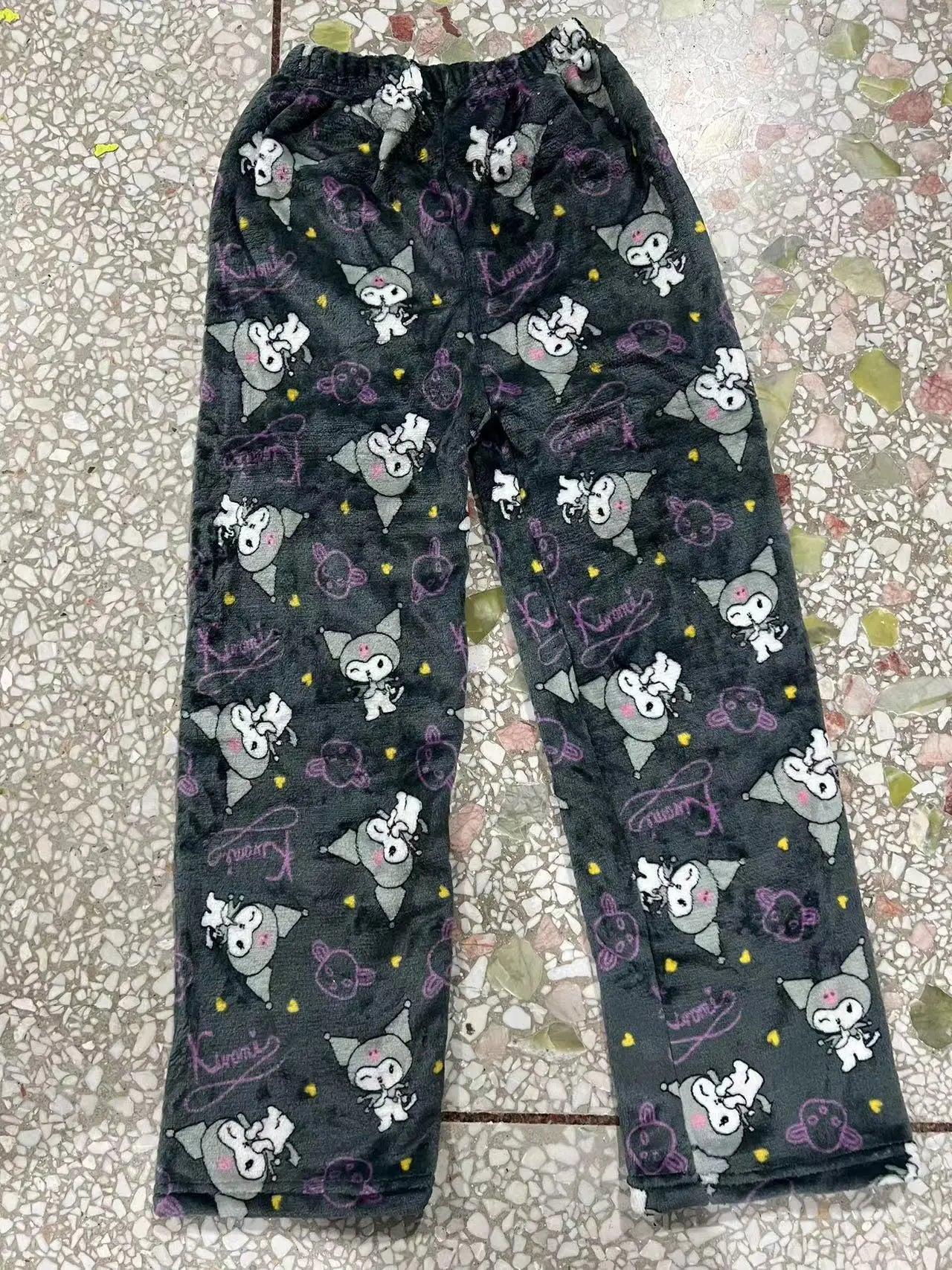 Hello Kitty Velvet Pajamas, Loose Casual