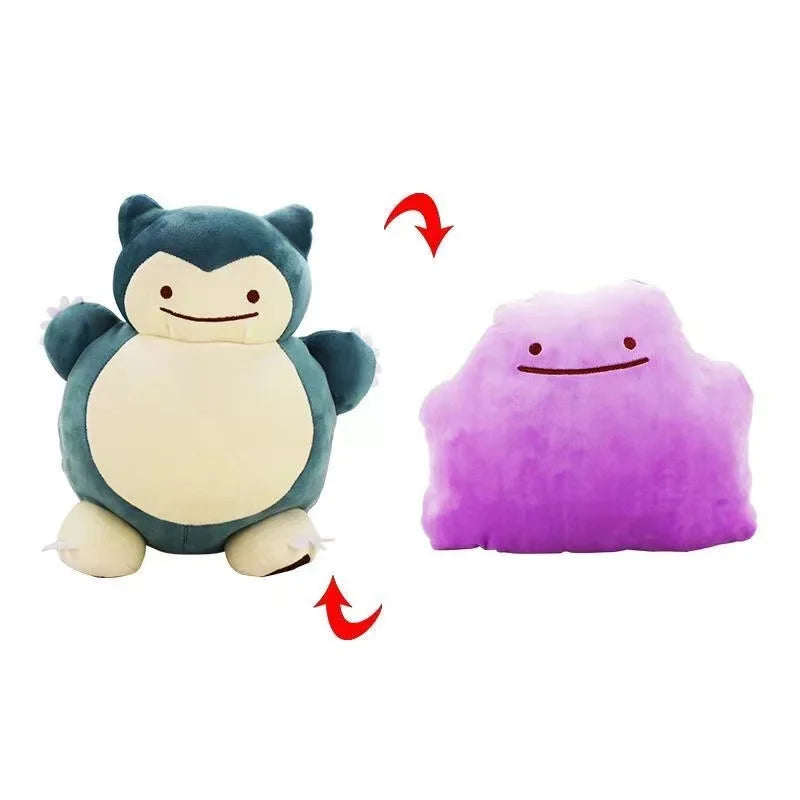 Pokemon Ditto Transform Snorlax Inside-Out Cushion Pillow