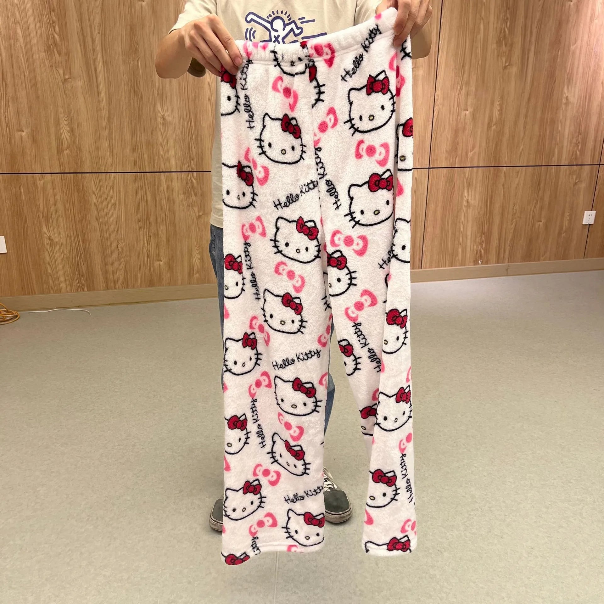 Hello Kitty Velvet Pajamas, Loose Casual