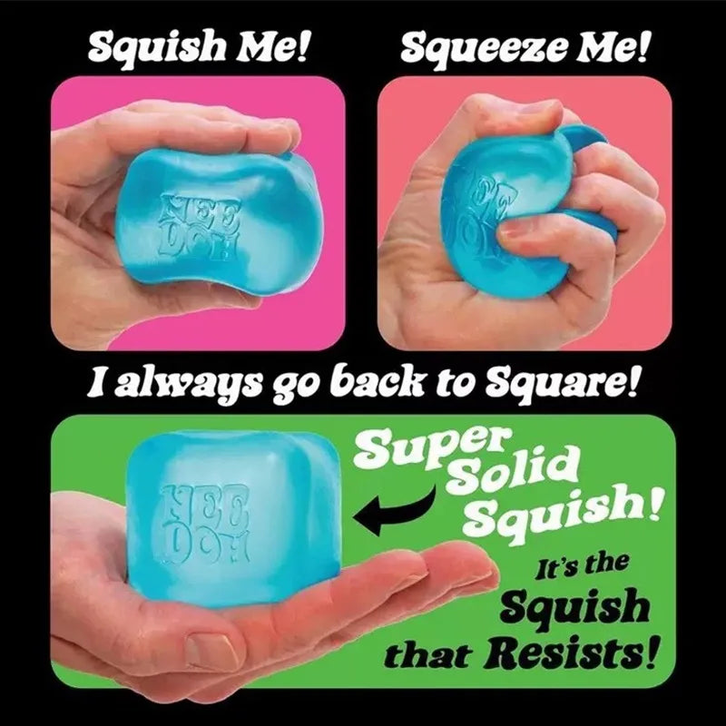 Needoh Nice Cube Sensory Squeeze Toy Squishy Fidget Toy